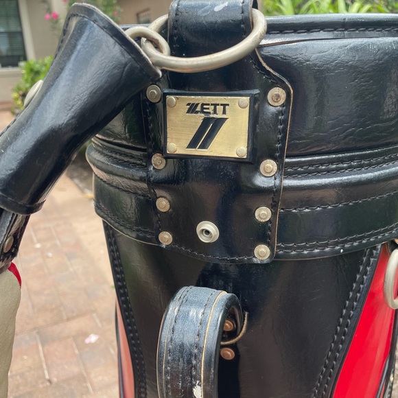 Zett Golf Staff Bag classic style with 6 club dividers and shoulder strap . - Picture 3 of 9